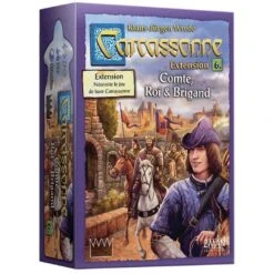 ASMODEE Carcassonne – 8 – Comte, Roi Et Brigand (Extension)