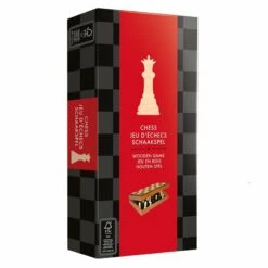 ASMODEE Jeu D’échecs / Chess – Jeu D’Échecs Pliable (en Bois)