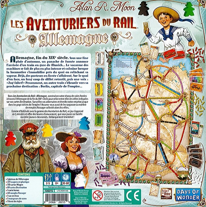 ASMODEE Les Aventuriers Du Rail â Allemagne â Image 2