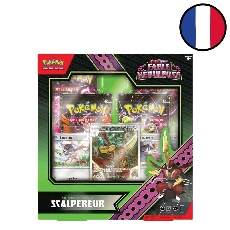 ASMODEE Pokémon EV065 : Fable Nébuleuse – Coffret Illustration Scalpereur(4b) (Q3 24)
