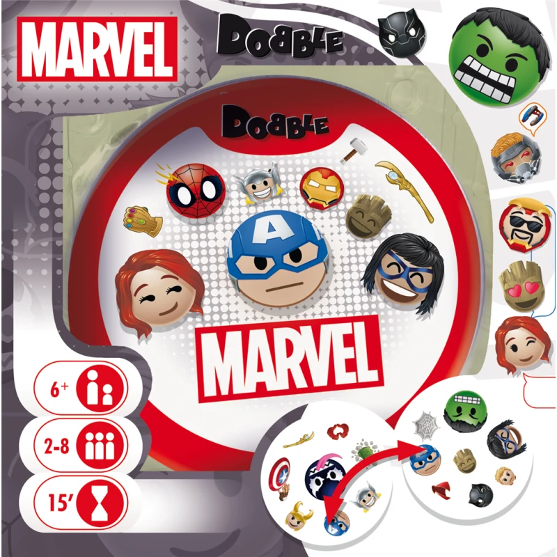 ASMODEE Dobble Marvel Emoji