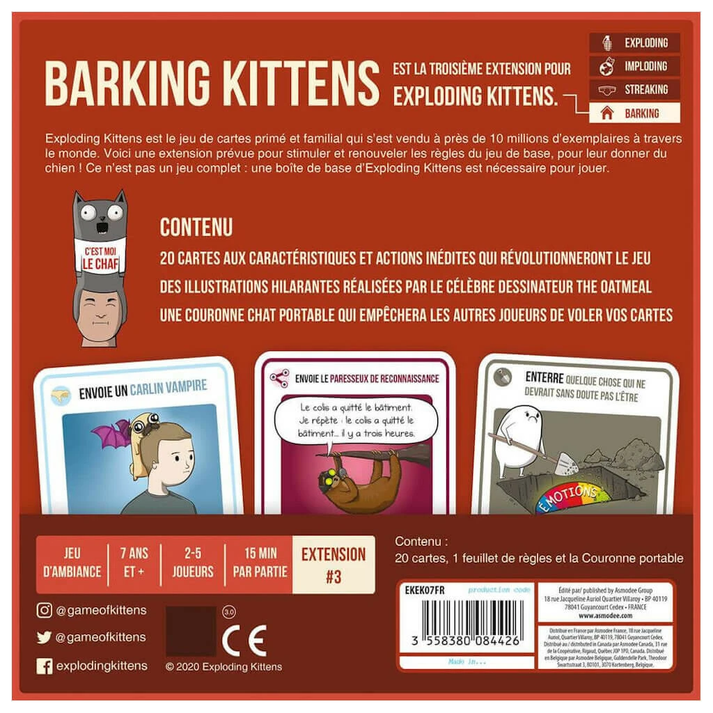 ASMODEE Exploding Kittens : Barking Kittens (extension) â Image 2