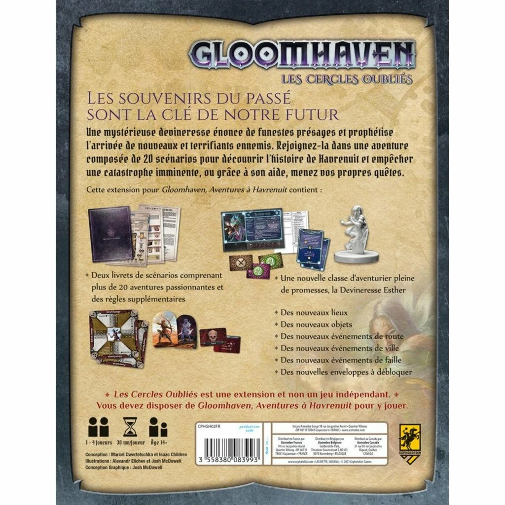 ASMODEE Gloomhaven : Extension Les Cercles OubliĂ©s â Image 2