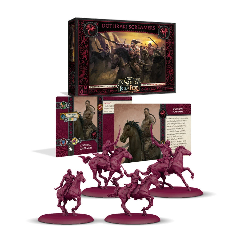 ASMODEE Le Trône De Fer – Jeu De Figurines : Targaryen – Hurleurs Dothraki – Image 2