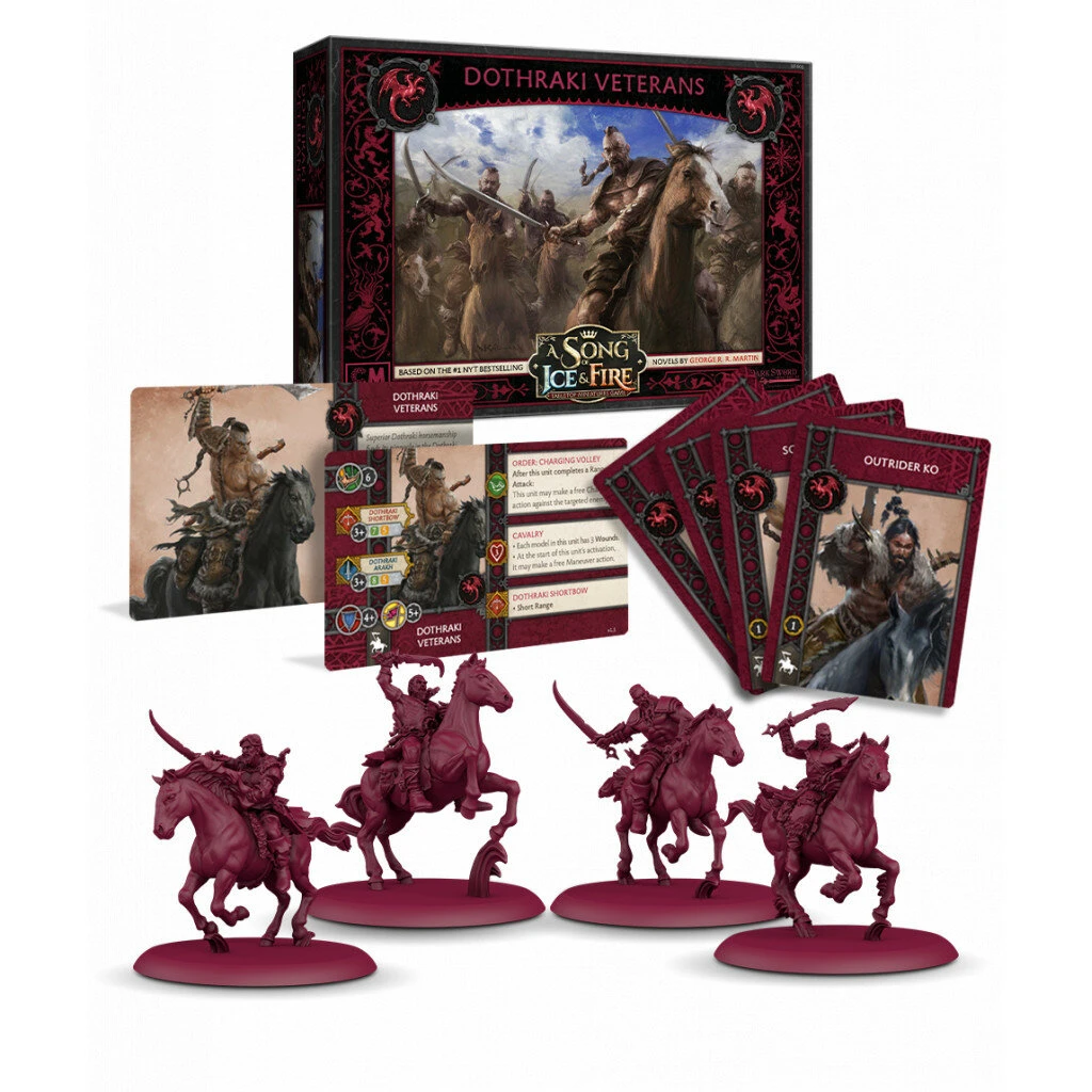 ASMODEE Le Trône De Fer – Jeu De Figurines : Targaryen – Vétérans Dothraki – Image 2