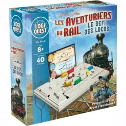 ASMODEE Logiquest – Les Aventuriers Du Rail – Le Défi Des Locos