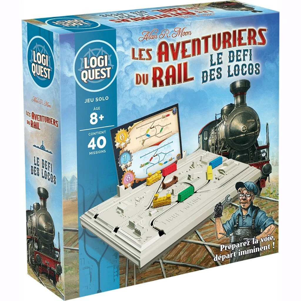 ASMODEE Logiquest – Les Aventuriers Du Rail – Le Défi Des Locos