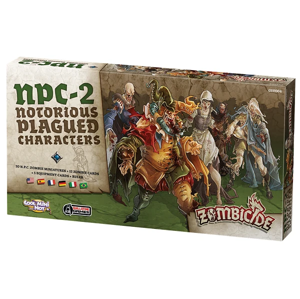 ASMODEE Zombicide : Black Plague – Notorious Plagued Characters N°2 – NPC-2